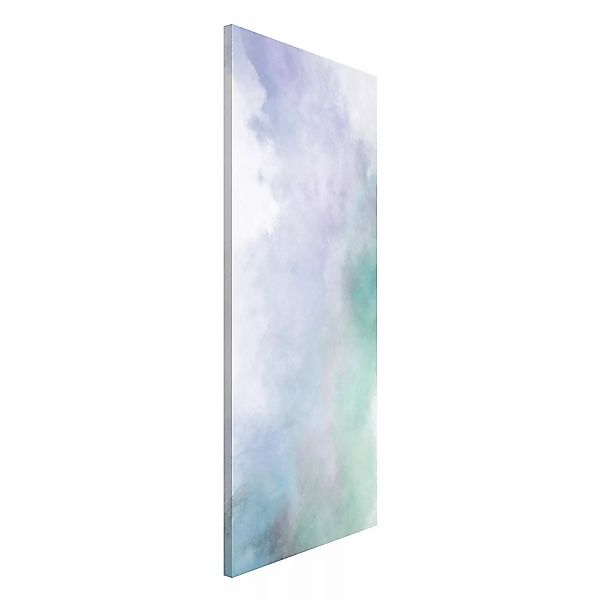 Magnettafel Aquarellstruktur Symbiose Blau Grün günstig online kaufen