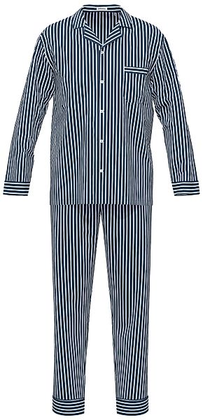seidensticker Schlafanzug Herren Pyjama lang geknöpft günstig online kaufen