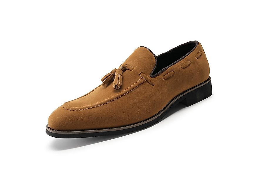Allthemen Loafer mit Quasten Slipper Seuede Loafer Spitze Zehenbereich günstig online kaufen