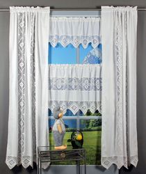 HOSSNER - ART OF HOME DECO Gardine "Achental" Stangendurchzug 1 Stk. tlg. günstig online kaufen