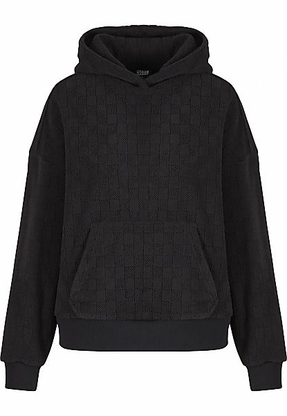 URBAN CLASSICS Kapuzensweatshirt "Urban Classics Ladies Jacquard Velvet Ove günstig online kaufen