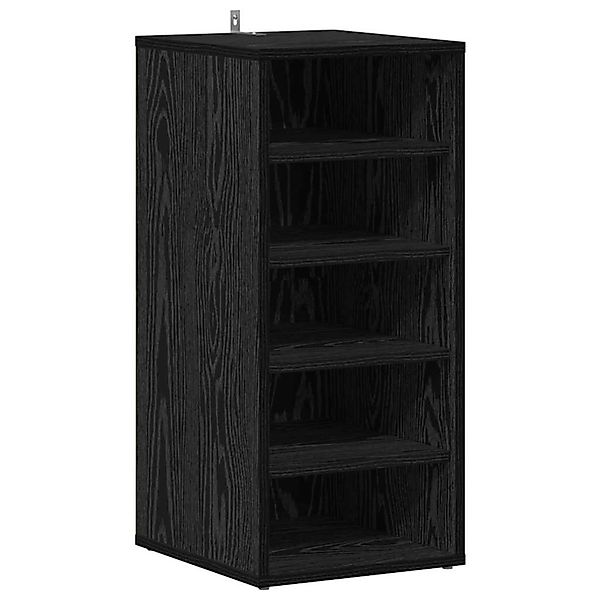 vidaXL Schuhschrank Schwarze Eiche 32 x 35 x 70 cm Holzwerkstoff 862686 günstig online kaufen