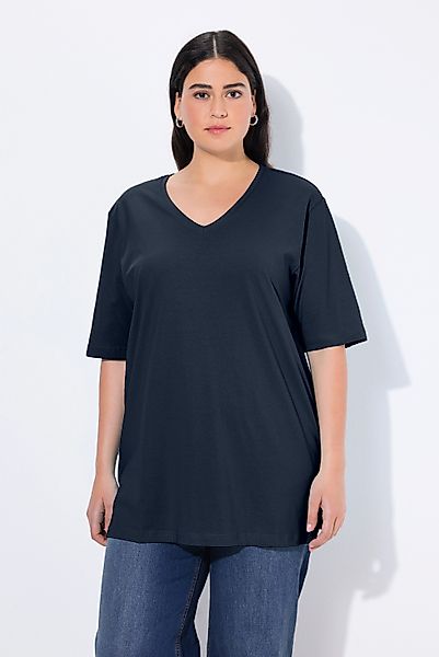 Ulla Popken T-Shirt T-Shirt V-Ausschnitt Relaxed günstig online kaufen