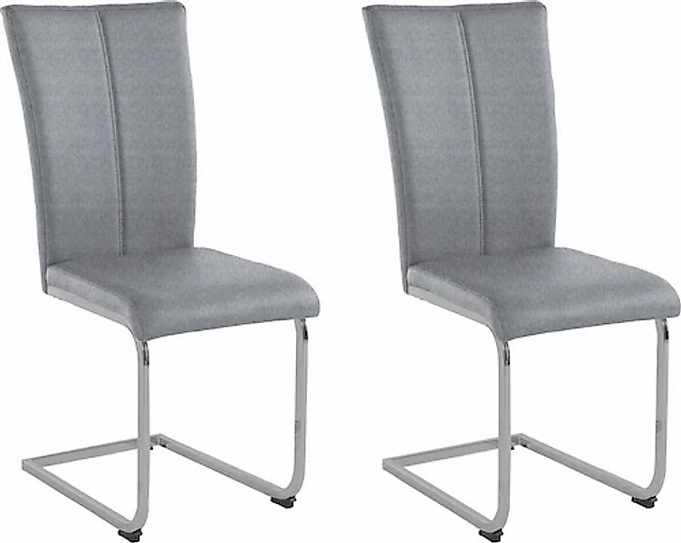 Home affaire Freischwinger "Alex", (Set), 2 St., Struktur 2, Stuhl belastba günstig online kaufen