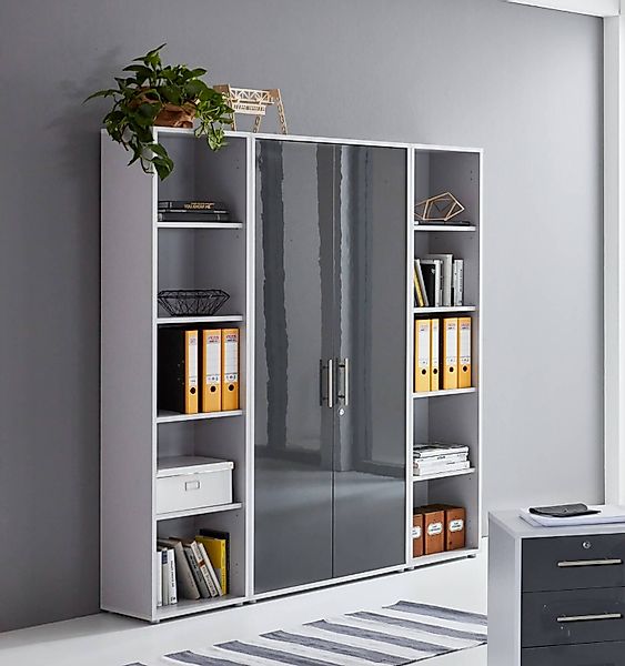 moebel-dich-auf Aktenschrank OFFICE EDITION (Set 3, abschließbar, Metallgri günstig online kaufen