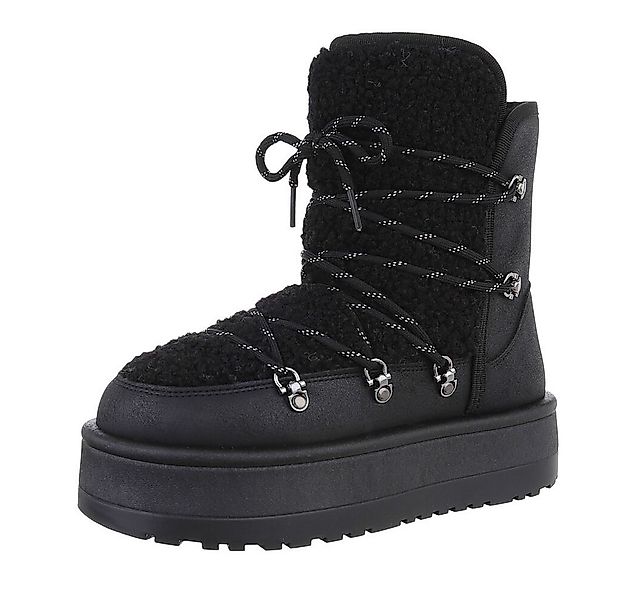 Ital-Design Damen Snowboots Freizeit Snowboots (87214722) Flach Plateaustie günstig online kaufen