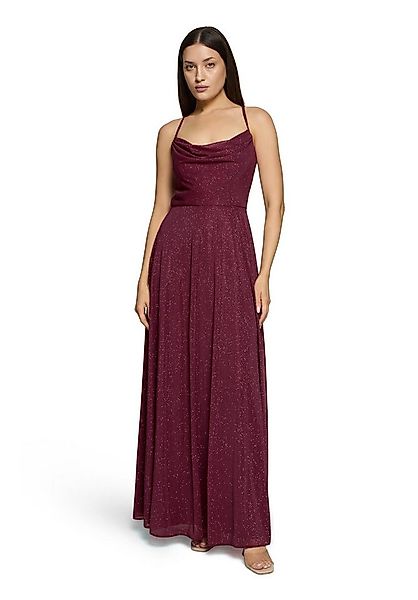Vera Mont Abendkleid Damen mit Wasserfallausschnitt Glitzer günstig online kaufen