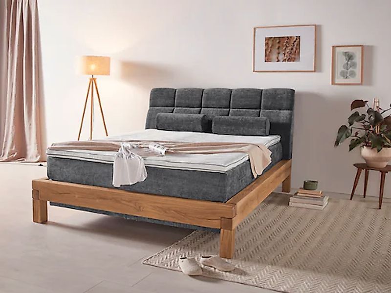 Home affaire Boxspringbett "Villads", Liegefläche: 160/200 cm aus Balkeneic günstig online kaufen
