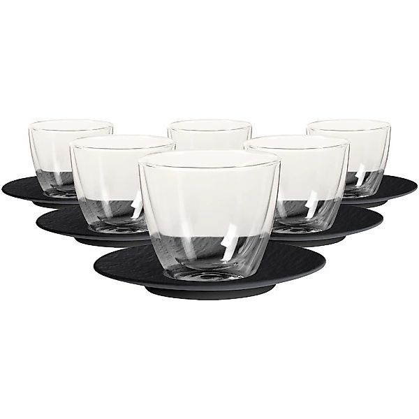 Villeroy & Boch Latte-Macchiato-Glas "Café au Lait-Set Manufacture Rock 250 günstig online kaufen