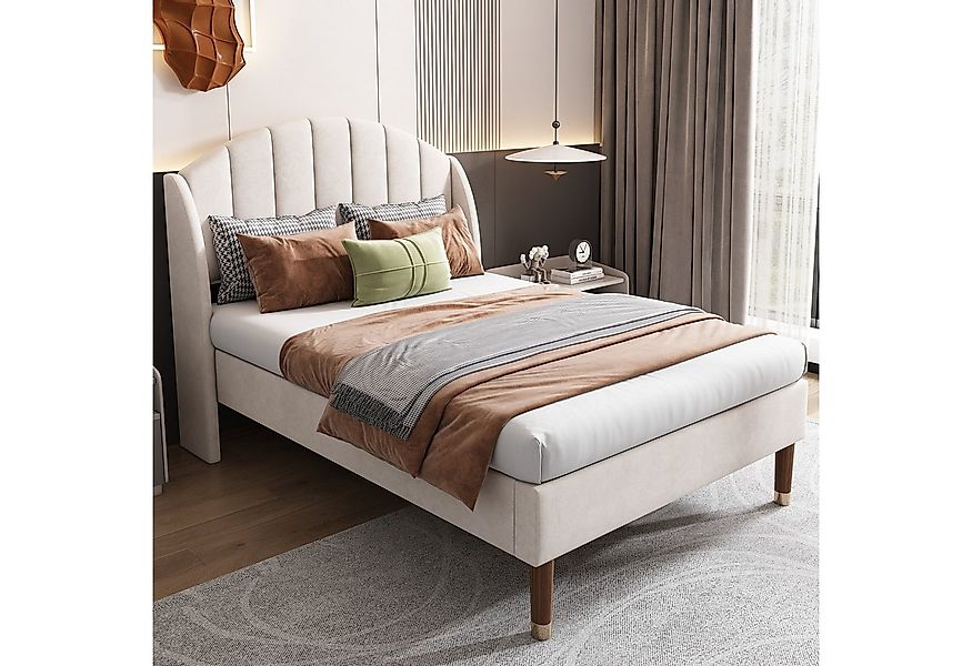 KLAM HOME Polsterbett Einzelbett Jugendbett 90*200 mit Lattenrost und Kopft günstig online kaufen