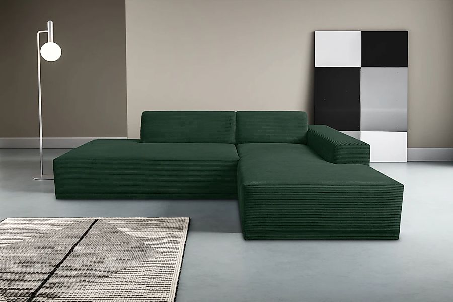 WERK2 Ecksofa "Apollo, hoher Sitzkomfort, aktuelles Design, Breite 264cm, L günstig online kaufen