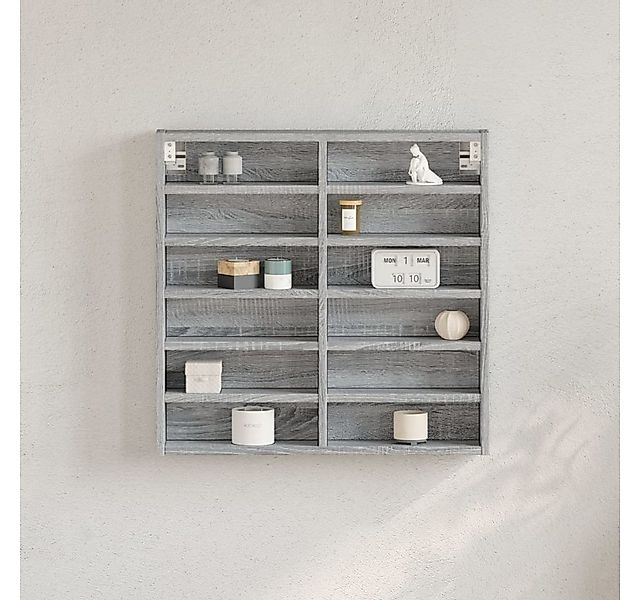 vidaXL Regal Vitrinenschrank Grau Sonoma 60x8,5x58 günstig online kaufen