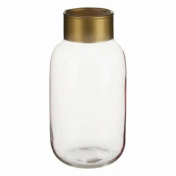 Vase Weich Rosa Golden Glas (11,5 X 24 X 11,5 Cm) günstig online kaufen