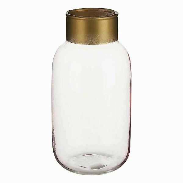 Vase Weich Rosa Golden Glas (11,5 X 24 X 11,5 Cm) günstig online kaufen