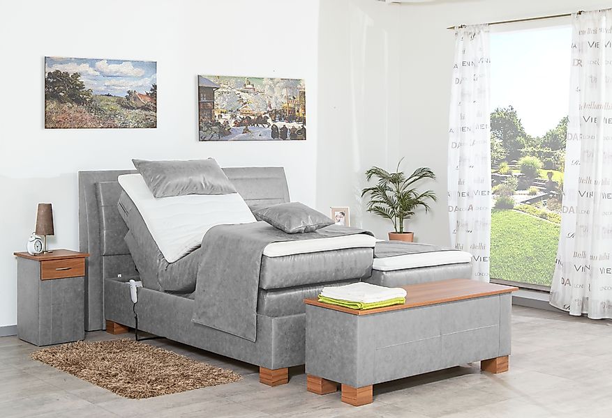 Meisterbetten Boxspringbett Like (mit Motor, 7-Zonen günstig online kaufen