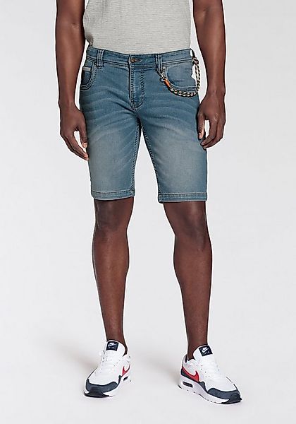 Bruno Banani Jeansshorts (Set, 2-tlg., mit Band) bequemer Sitz, gerade Bein günstig online kaufen