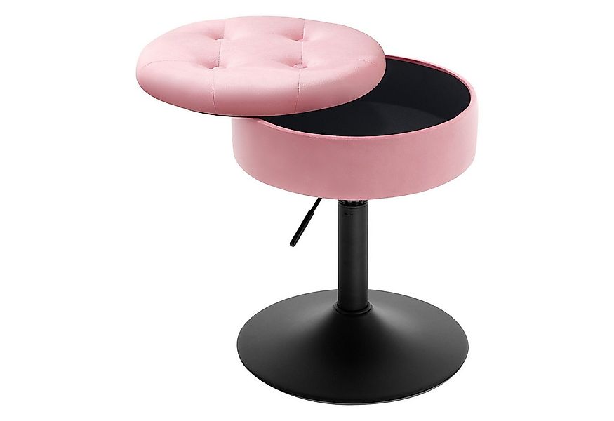 Woltu Drehhocker (1 St), Barhocker mit Stauraum drehbar höhenverstellbar günstig online kaufen
