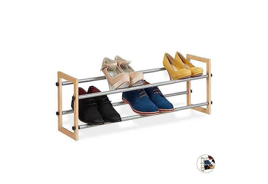 relaxdays Schuhregal ausziehbar, 2 günstig online kaufen
