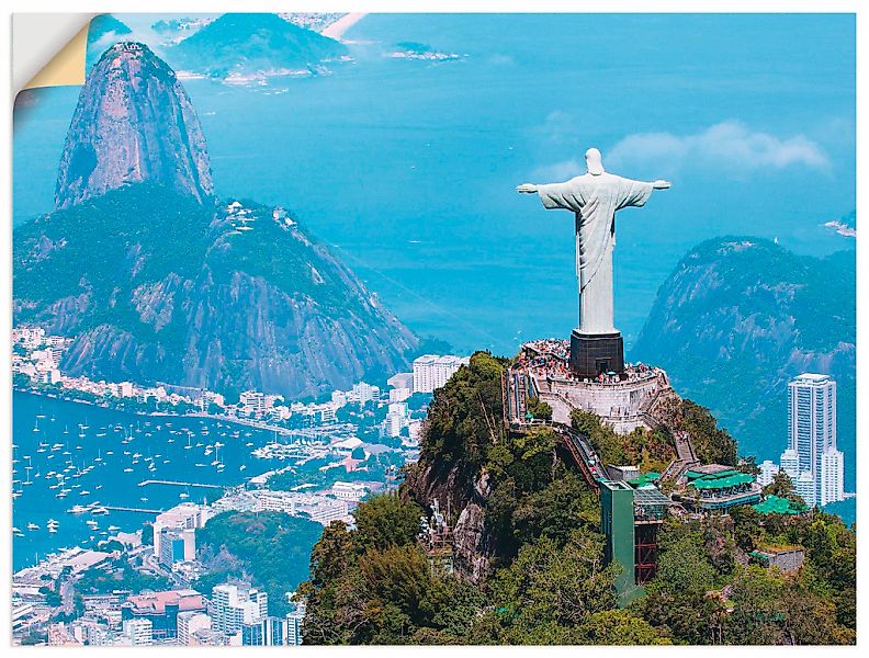 Artland Wandbild "Rio de Janeiro mit Cristo", Gebäude, (1 St.), als Alubild günstig online kaufen