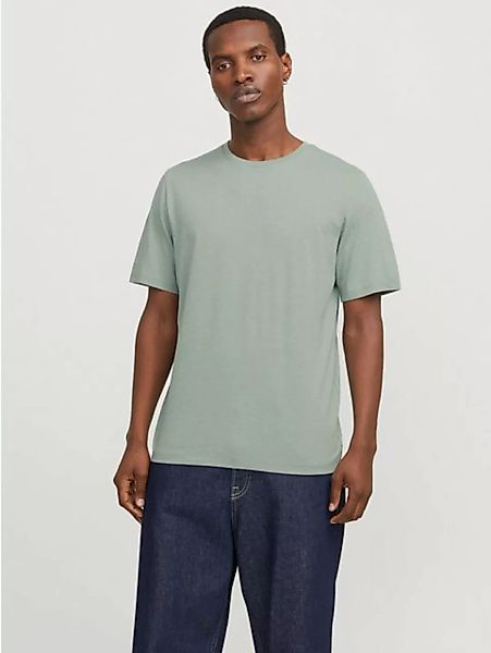 Jack & Jones Rundhalsshirt "JJEORGANIC MELANGE TEE SS O-NECK NOOS", in Mela günstig online kaufen