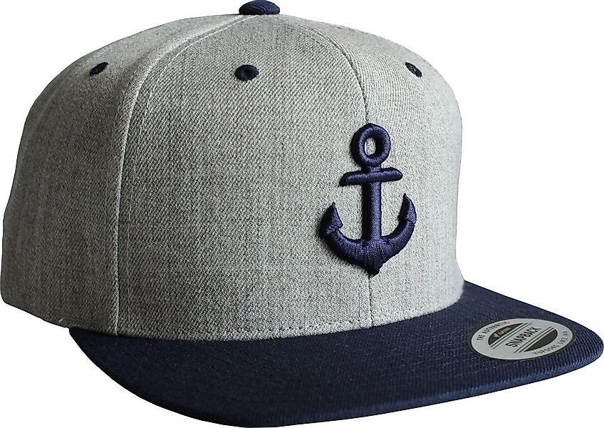 Baddery Snapback Cap Flexfit Outdoor Mütze "Anker" Cap 3D-Stick, One Size E günstig online kaufen