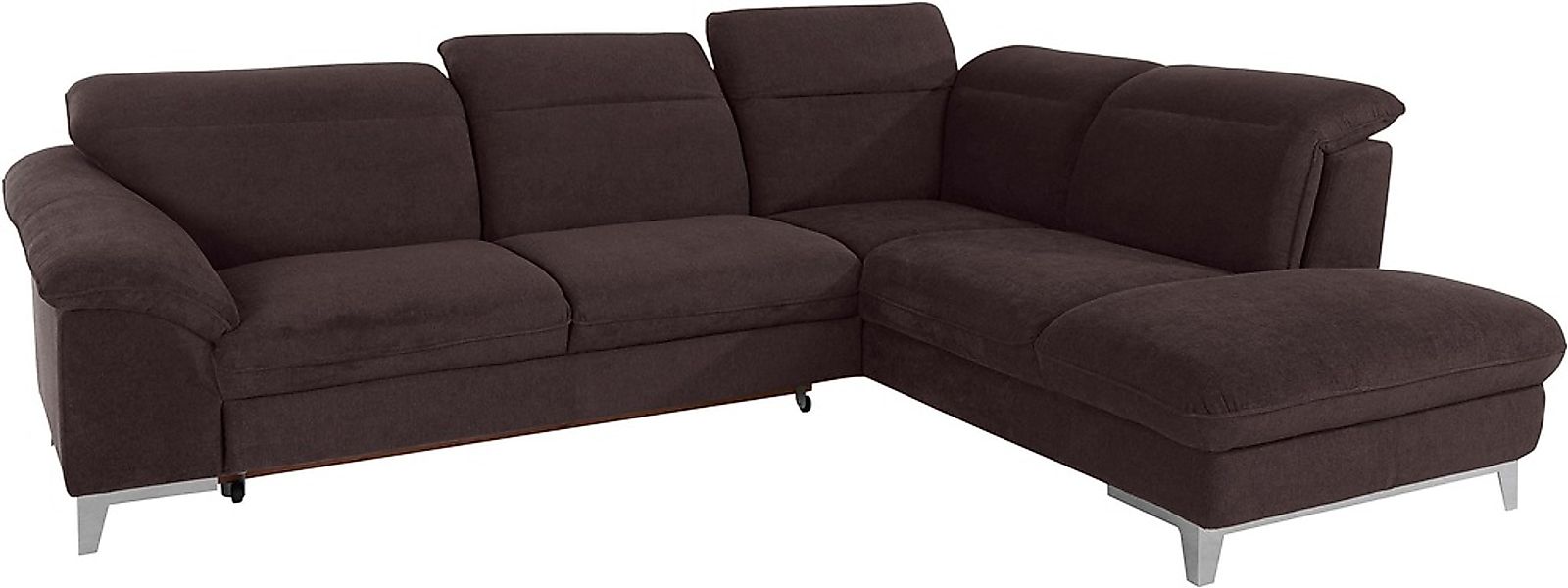 COTTA Polstergarnitur Teresa, (Set), Set: bestehend aus Ecksofa und Hocker, günstig online kaufen