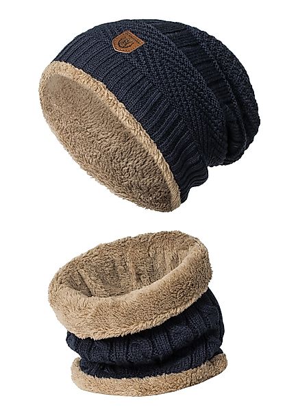 Indicode Strickmütze Siracusa Set aus Mütze günstig online kaufen