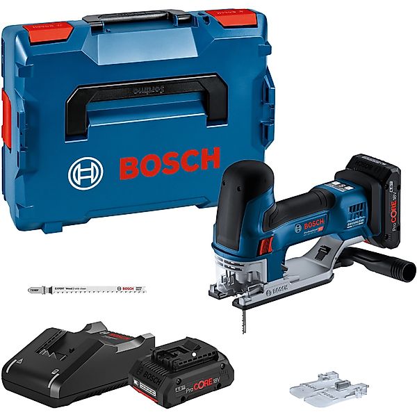 Bosch Professional Akku-Stichsäge GST 18 V-155 SC mit 2 Akkus und L-Boxx günstig online kaufen