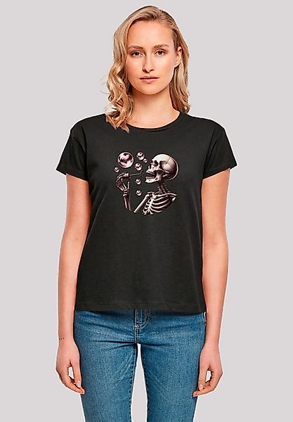 F4NT4STIC T-Shirt Niedliches Goth Skelett Herz Seifenblasen Premium Qualitä günstig online kaufen