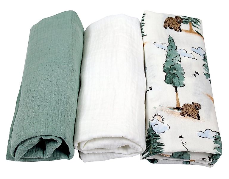 BabyLux Spannbettlaken Musselin Set – 3er Pack 40x80 cm für Kinderwagen Stu günstig online kaufen