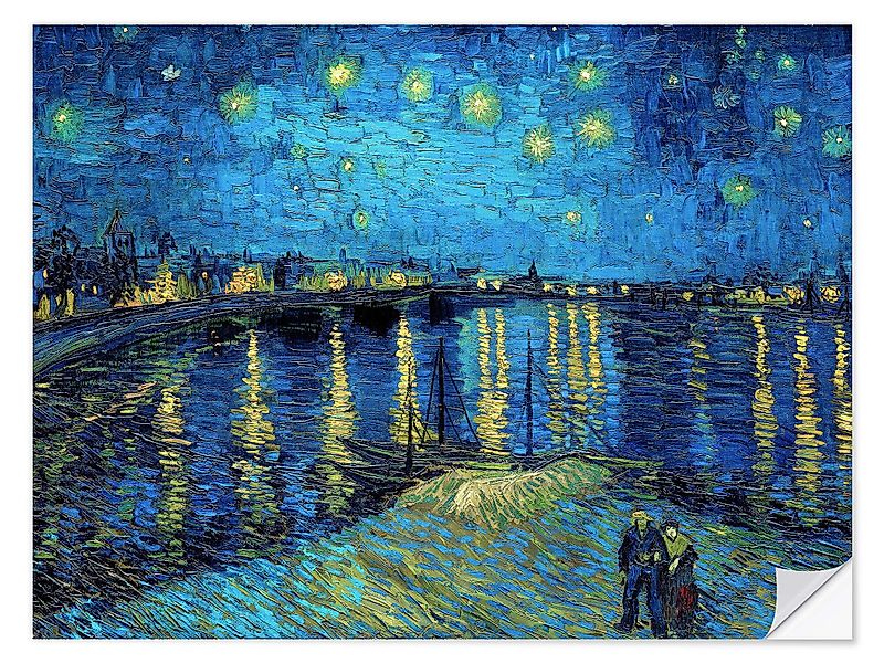 Posterlounge Wandbild Sternennacht über der Rhône, günstig online kaufen