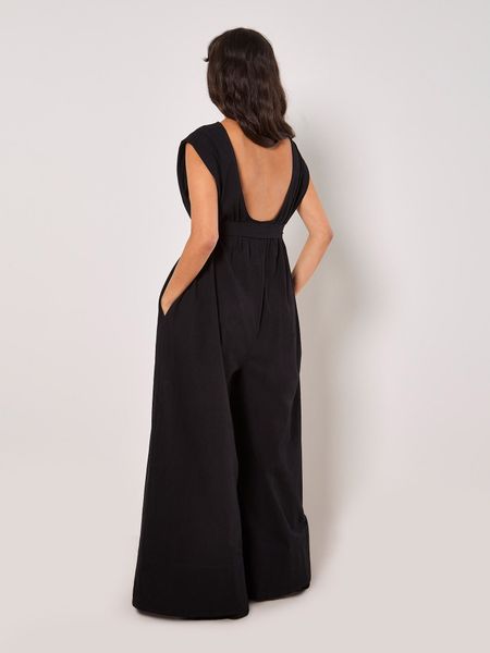 Apricot Jumpsuit Wide Leg Jumpsuit (Stoffgürtel) günstig online kaufen