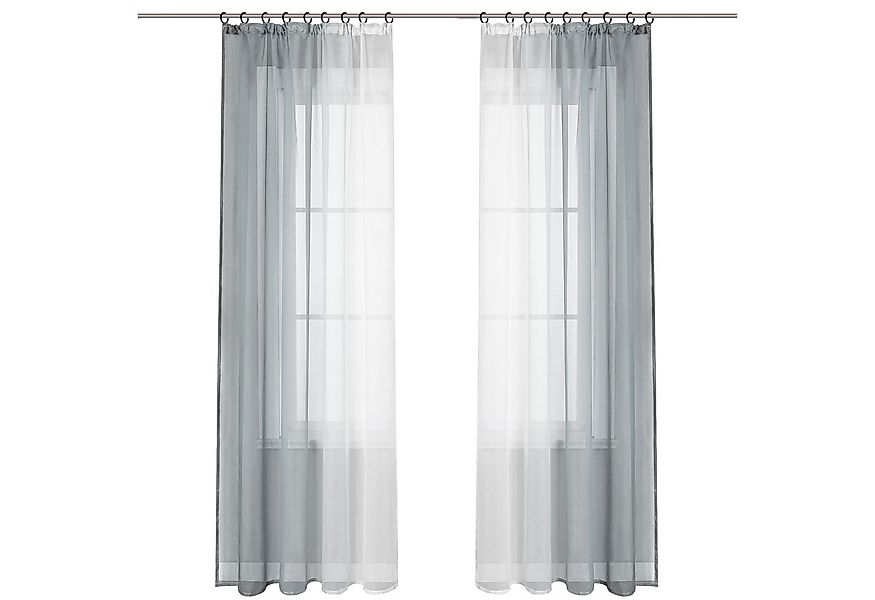 Joyswahl Gardine Minimalismus (2 St), Kräuselband, transparent, Farbverlauf günstig online kaufen