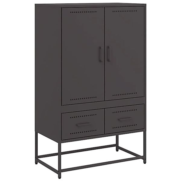 vidaXL Highboard Schwarz 68x39x111,5 cm Stahl 846608 günstig online kaufen