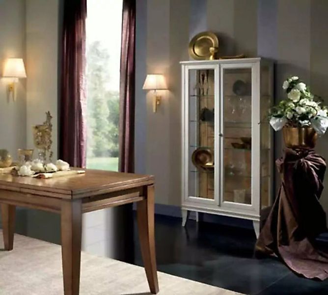 JVmoebel Vitrine Weiß Vitrine Italienische Luxus Möbel Glas Design Schrank günstig online kaufen