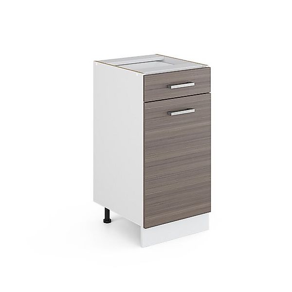 Vicco Küchenunterschrank R-Line Schubladenschrank für die Küche Grau/Weiß 4 günstig online kaufen