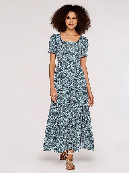 Apricot Maxikleid Vintage Ditsy Milkmaid Maxi Dress mit Smokdetails günstig online kaufen