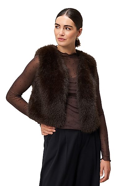 Zero Jackenblazer Damen Weste in Felloptik günstig online kaufen