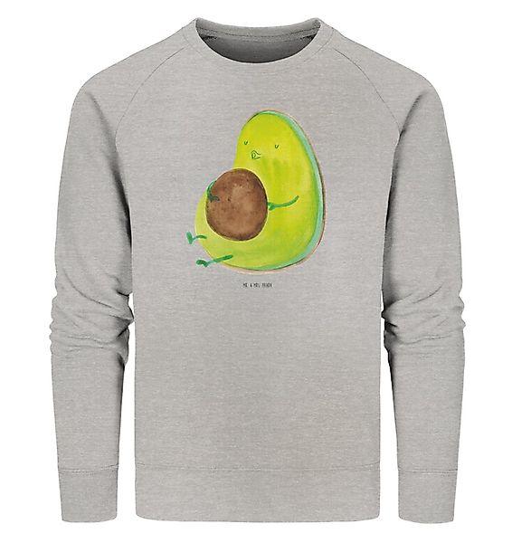 Mr. & Mrs. Panda Longpullover Avocado Pfeifen Größe L - Heather Grey - Gesc günstig online kaufen