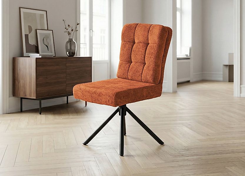 Massivart® Polsterstuhl drehbar, Esszimmerstuhl mit Wippfunktion und Tasche günstig online kaufen