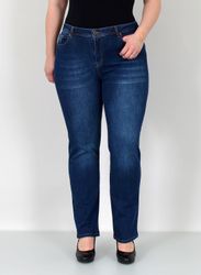 ESRA Straight-Jeans Damen Jeanshose Gerader Schnitt günstig online kaufen