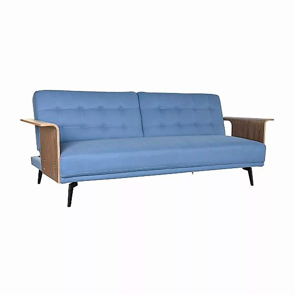 Schlafsofa Dkd Home Decor Schwarz Blau Metall Braun Polyester Eukalyptushol günstig online kaufen
