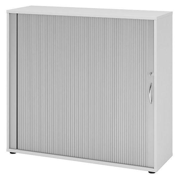 bümö Aktenschrank Rollladenschrank office - 3 Ordnerhöhen Dekor: Grau/Silbe günstig online kaufen