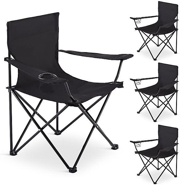 Raburg Campingstuhl Angelstuhl JOE in SCHWARZ, günstig online kaufen