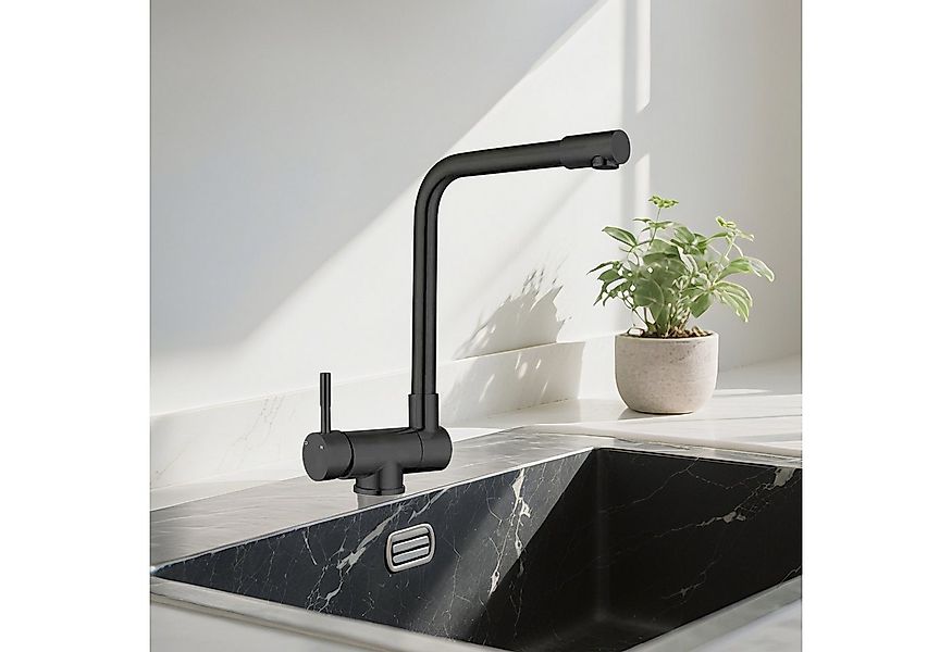 AICA Küchenarmatur Wasserhahn Küche Klappbar, 360° Schwenkbarer Hochdruck-A günstig online kaufen