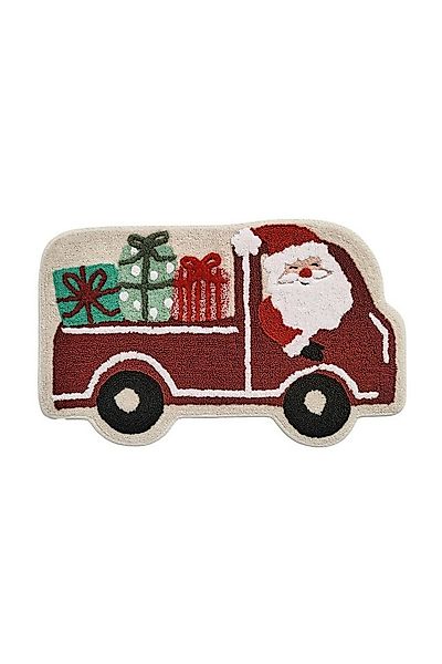 Next Badematte Badematte aus Baumwolle, Santa Weihnachtswagen, Höhe 80 mm, günstig online kaufen