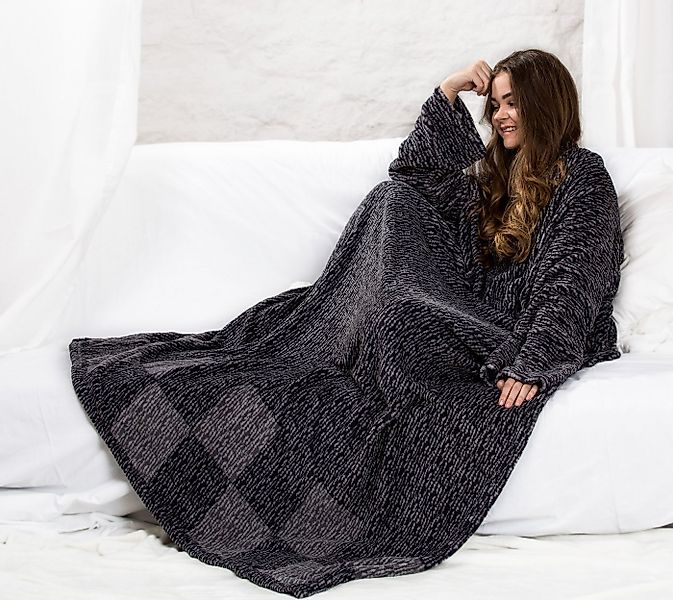 Wohndecke, Mia Cossotta, Kuscheldecke mit Ärmeln aus weichem Coralfleece -T günstig online kaufen