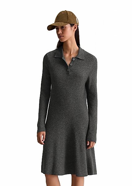 Marc OPolo DENIM Polokleid Strickkleid aus softem Schurwolle-Mix, A-Shape günstig online kaufen