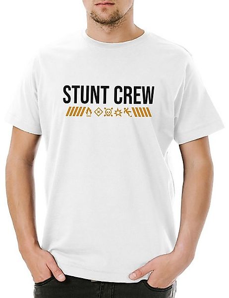 Urban Backwoods Print-Shirt Stunt Crew Herren T-Shirt Stuntman Lehrer Profe günstig online kaufen
