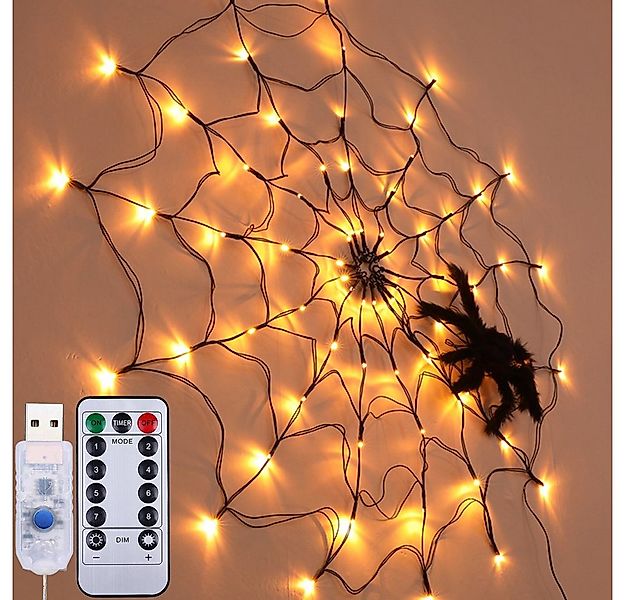 Rosnek LED-Lichterkette 1M Durchmesser, 8 Lichtmodi, für Party Hof Bar Weih günstig online kaufen